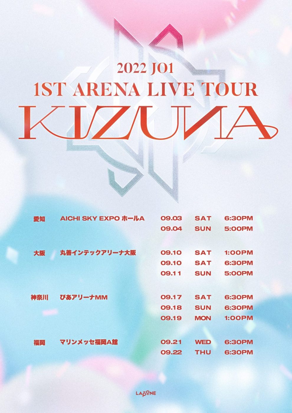 2022 JO1 1ST ARENA LIVE TOUR ‘KIZUNA'